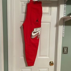 Air Jordan Jump Man Red Men's Sweatpants Size S